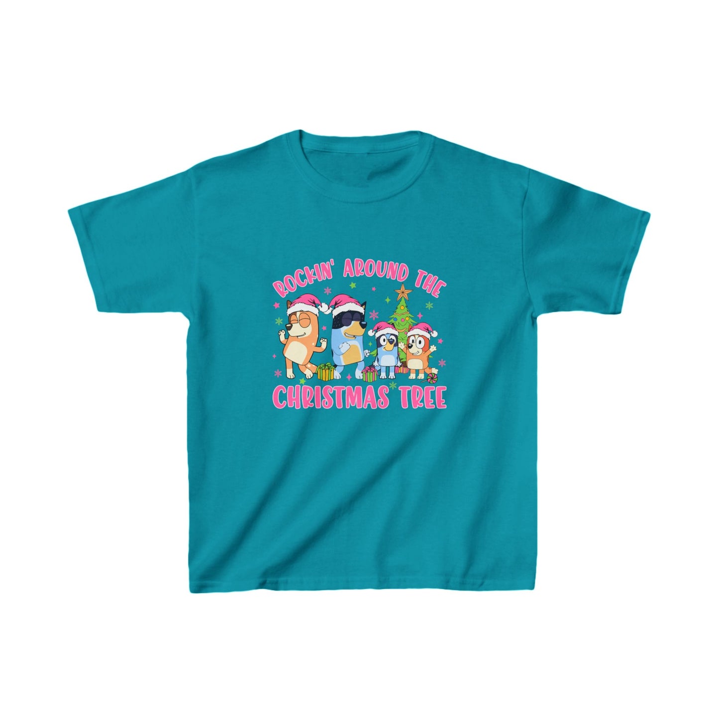 Bluey Christmas Shirt, Rockin' Around The Christmas Tree, Blue Dog, Bluey Family Xmas, Family Matching Christmas Shirts, Bluey Sweatshirt