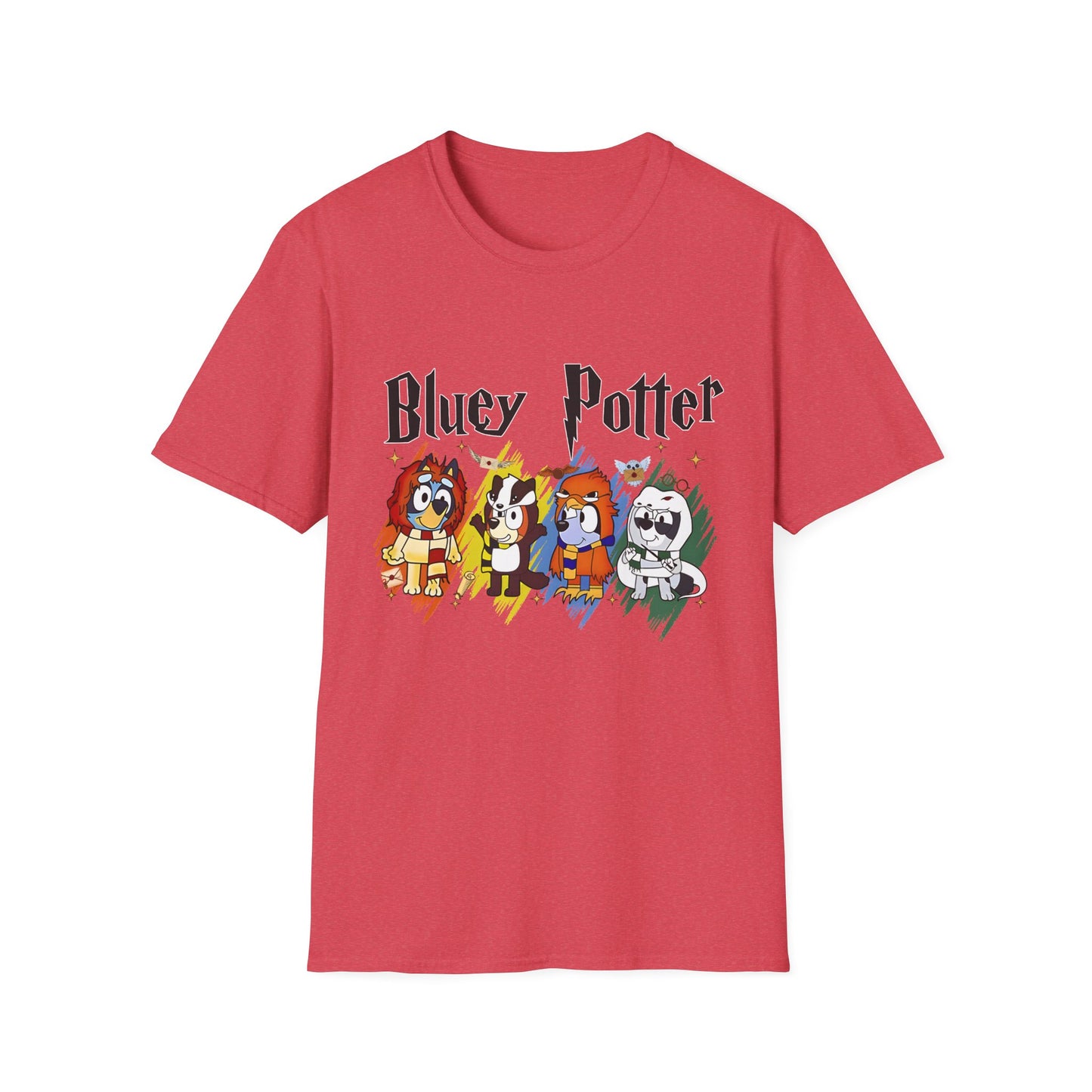 Bluey Potter T-shirt- Harry Potter and Bluey Cross-over Tee