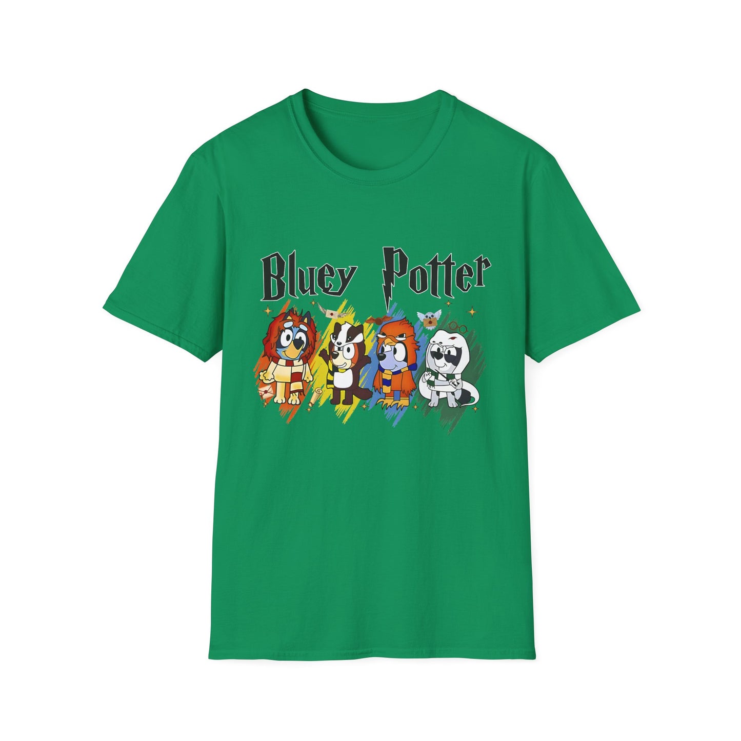 Bluey Potter T-shirt- Harry Potter and Bluey Cross-over Tee