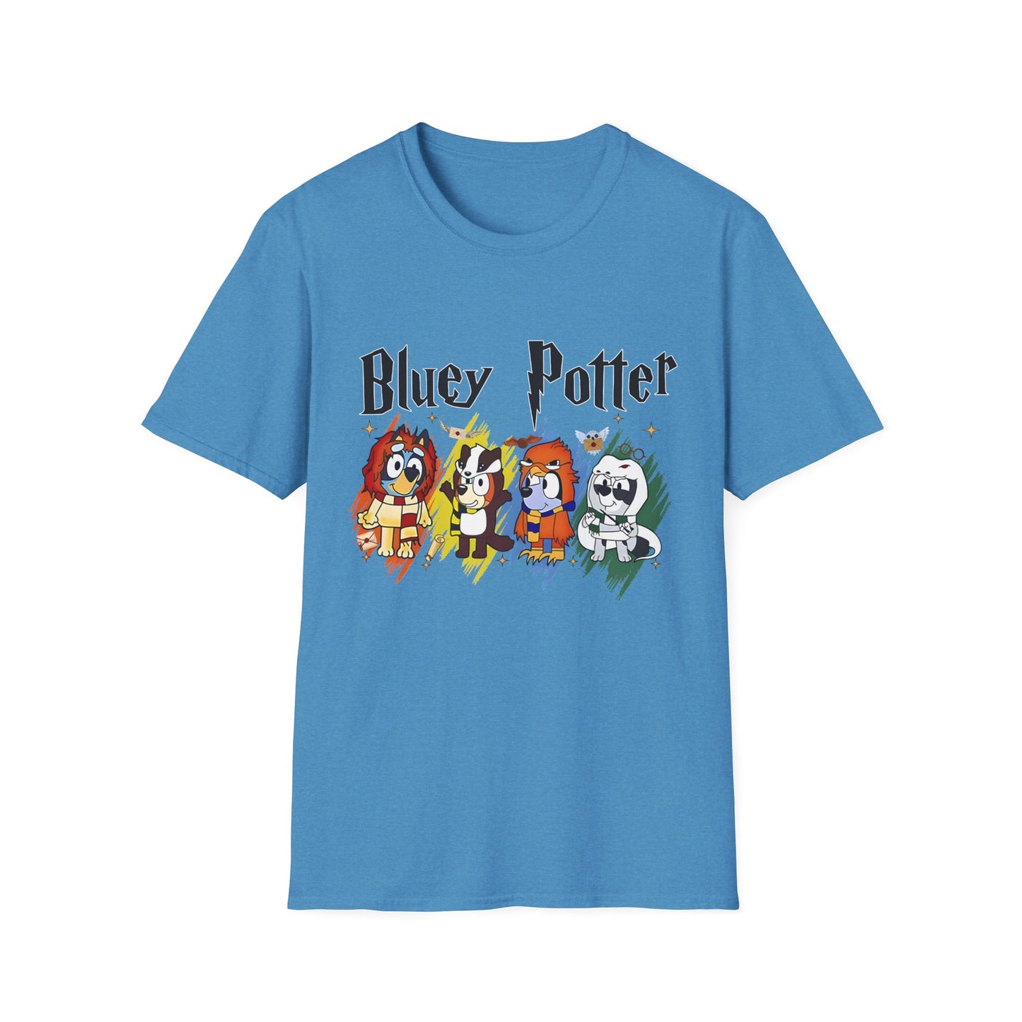 Bluey Potter T-shirt- Harry Potter and Bluey Cross-over Tee