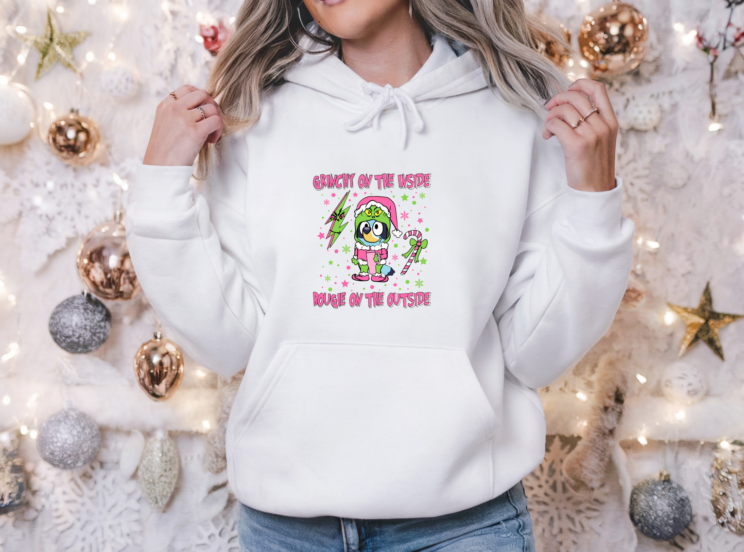 Bougie Grinch  Unisex Heavy Blend™ Hooded Sweatshirt