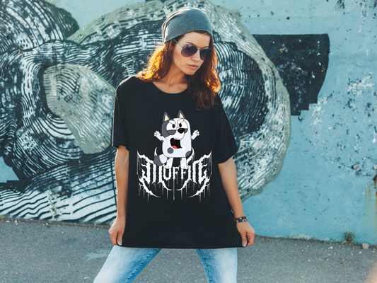 Muffin Metal T-shirt, Trendy Mufffin Bluey T-shirt, Muffic Metal Sweatshirt