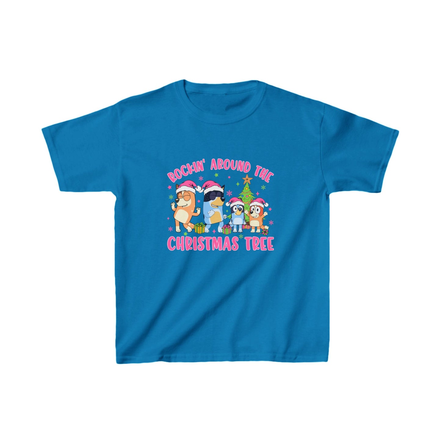 Bluey Christmas Shirt, Rockin' Around The Christmas Tree, Blue Dog, Bluey Family Xmas, Family Matching Christmas Shirts, Bluey Sweatshirt