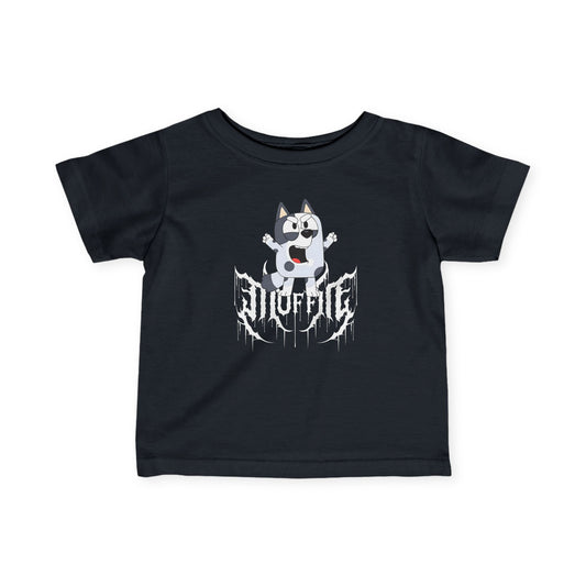 Infant Tee - Muffin Metal T-Shirt, Trendy Muffin Bluey - Metal Design