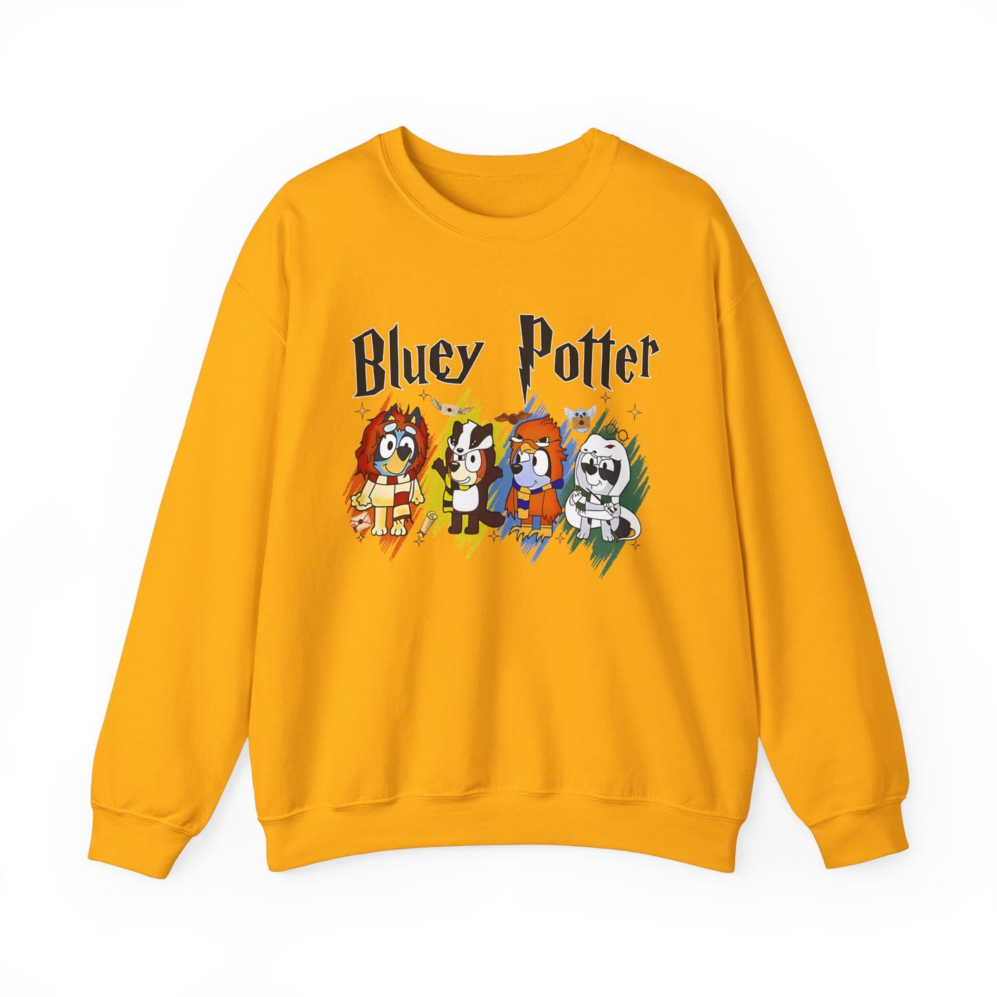 Bluey Potter- Harry Potter and Bluey Cross-over sweatshirt